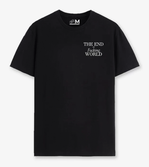 Camiseta Oversize Negra "The End of the F*ing World"